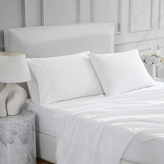 White bed linen