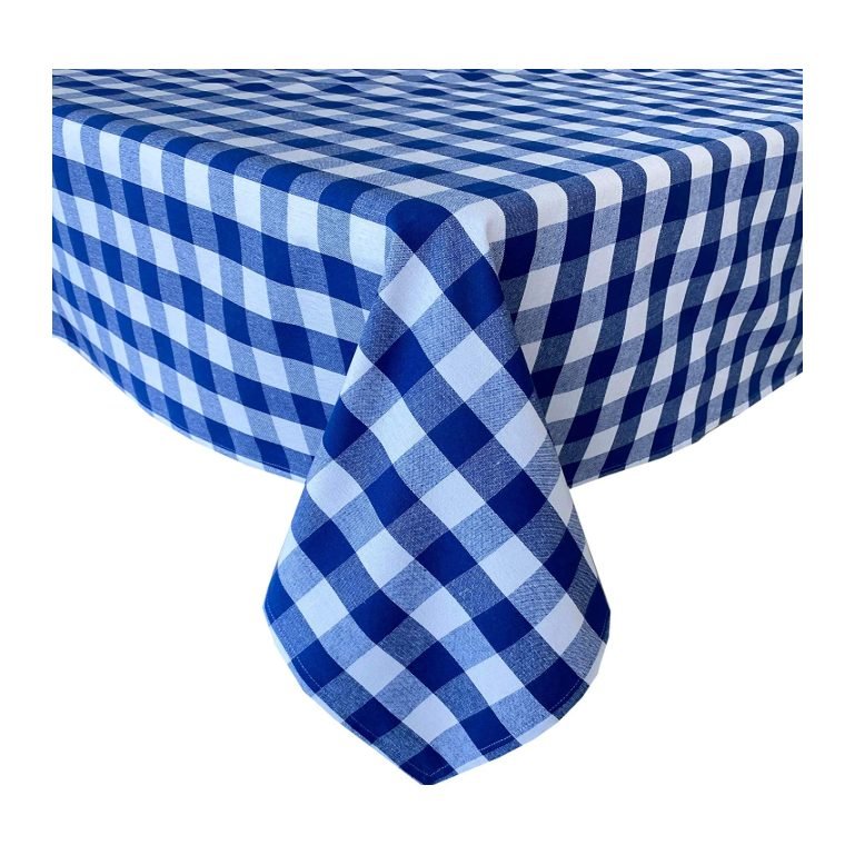 Gingham tablecloth