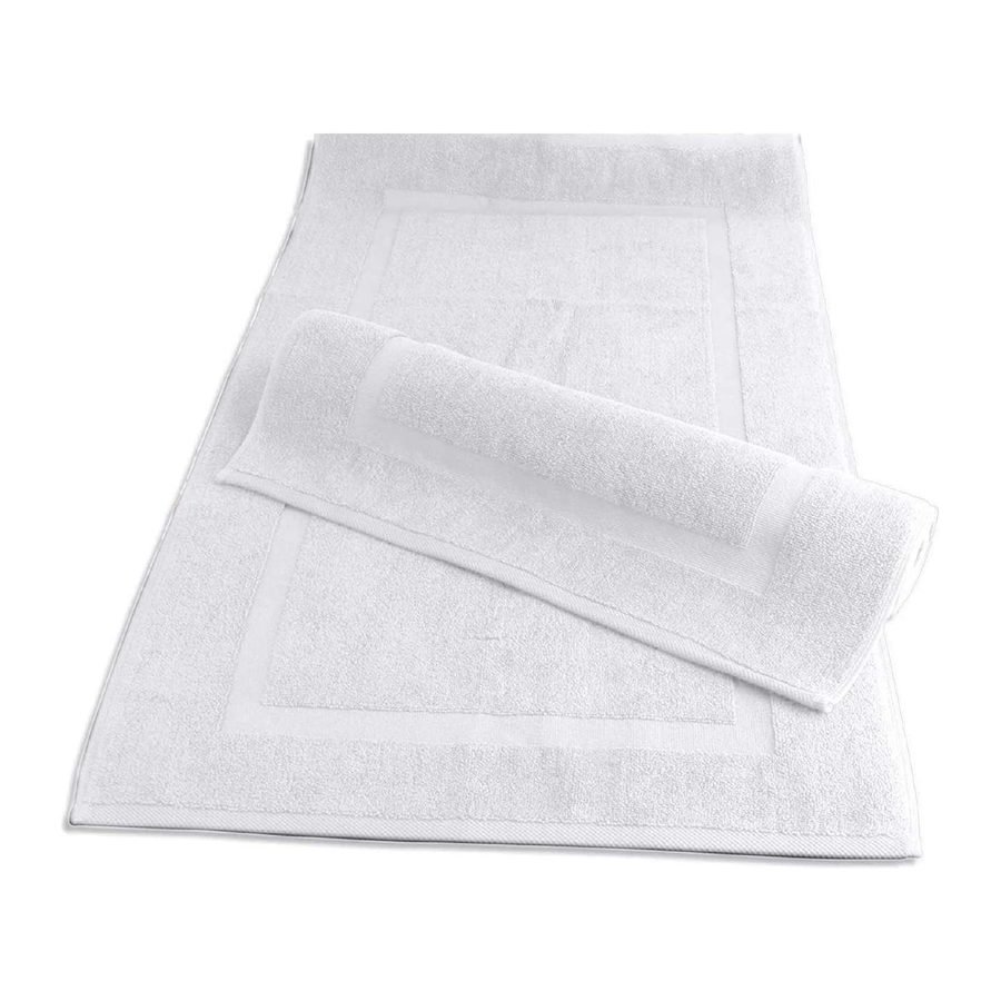 White bath mat