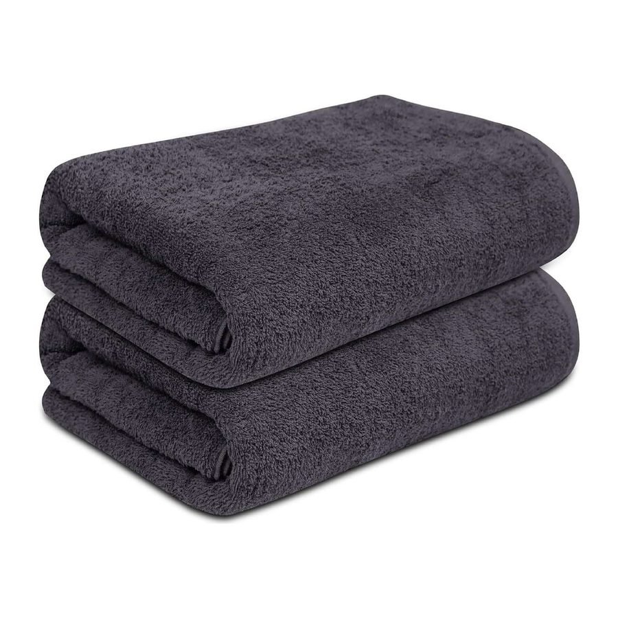Charcoal bath towels